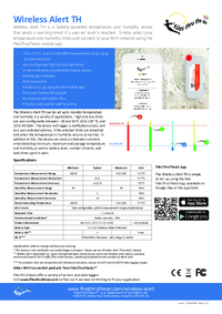 Thumbnail of document Data Sheet - Wireless Alert TH